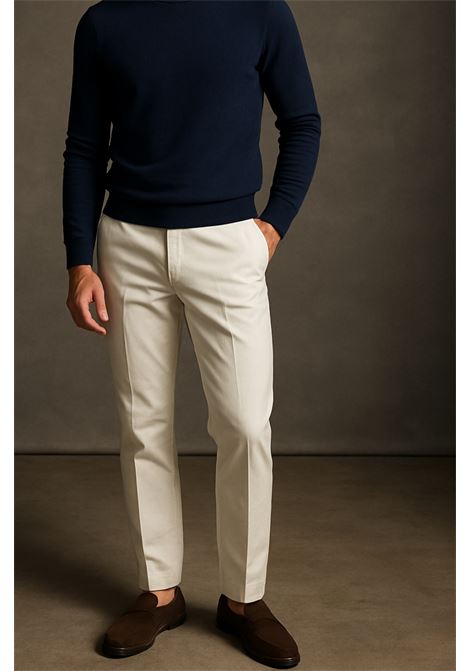 White Cotton Trousers  PT Torino PT TORINO |  | COKTZEZ00CL1Y010